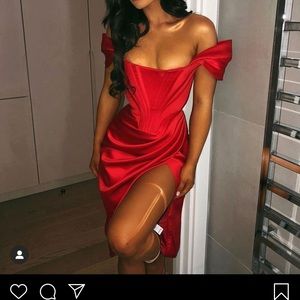 House of CB Loretta red dress